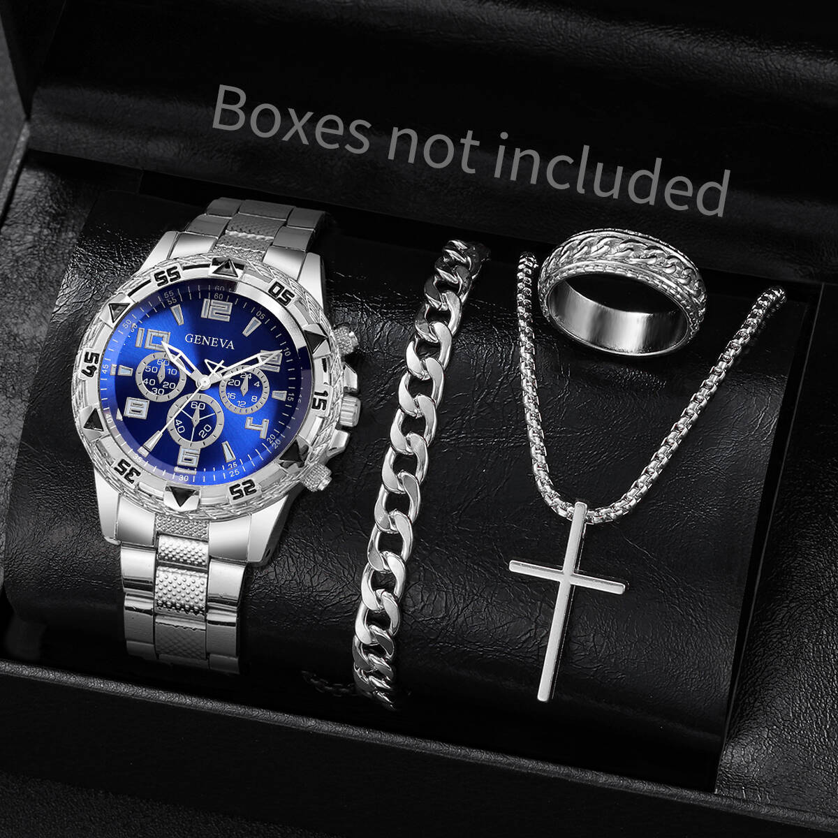 4PCS/Set Fashion Men Business  - Jewelry Watch Making recension och pris