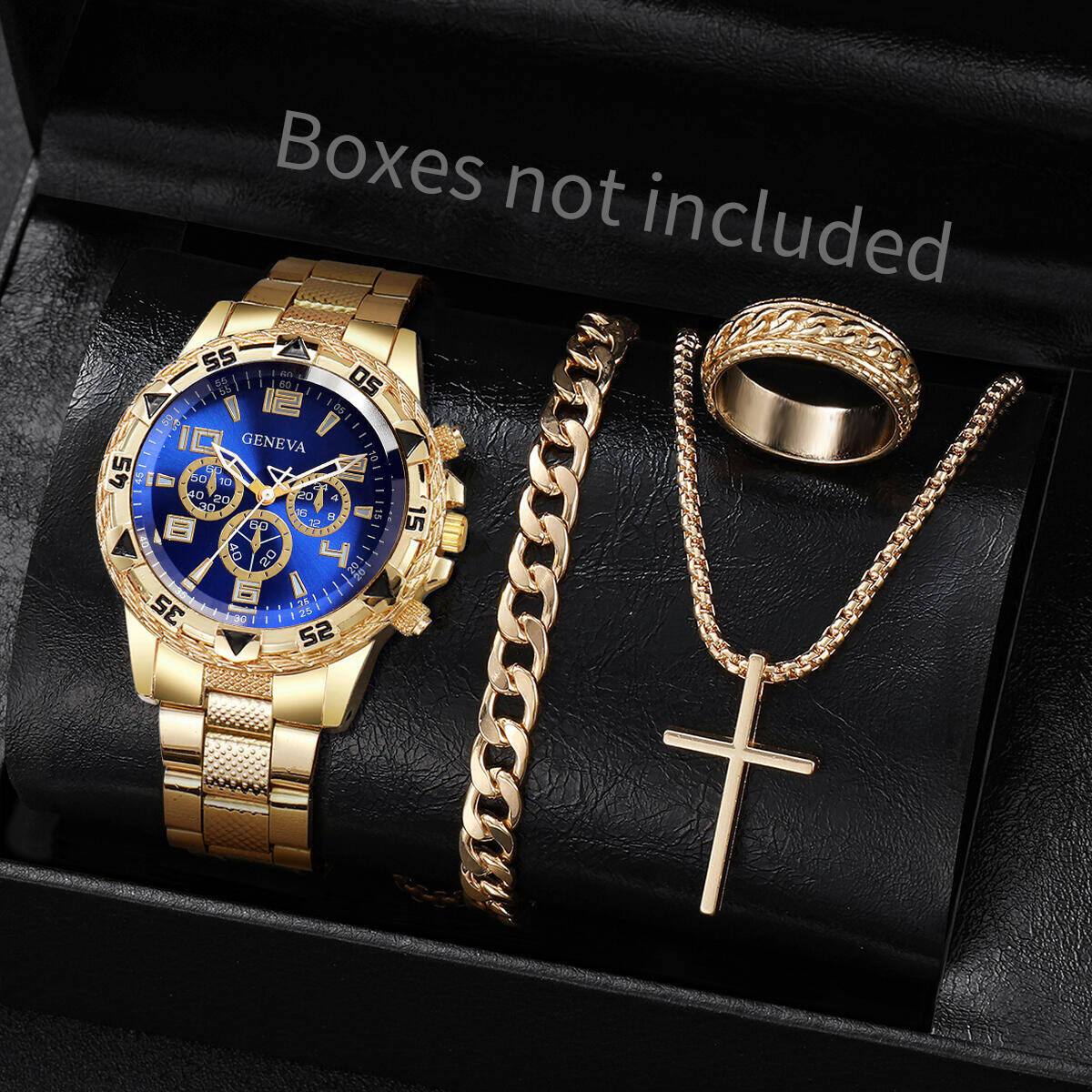 4PCS/Set Fashion Men Business  - Jewelry Watch Making recension och pris