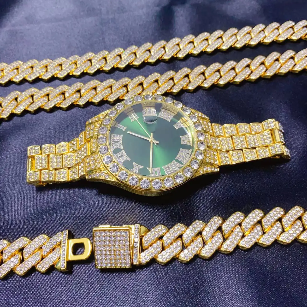 3PCS Hip Hop Calendar Luxury W - Icebox Jewelry Watches recension och pris