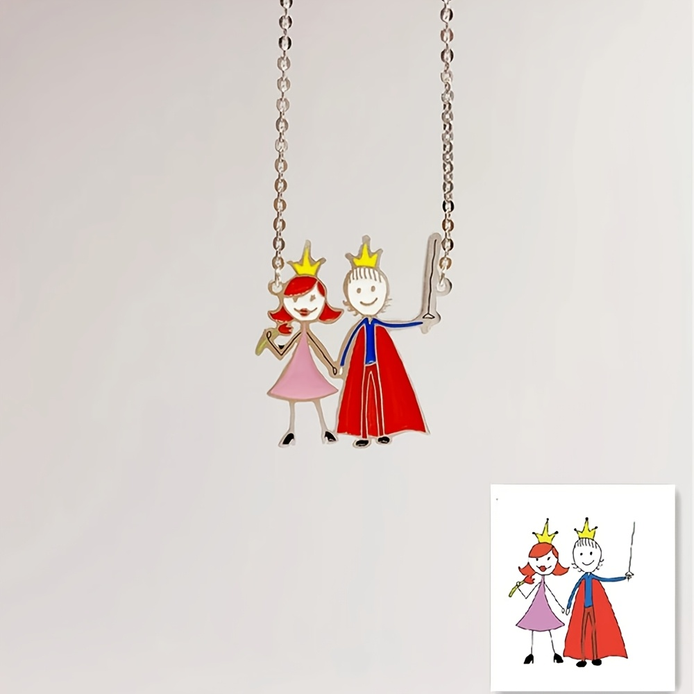 Children's Drawing Making Pend - Engraved Name Necklace recension och pris