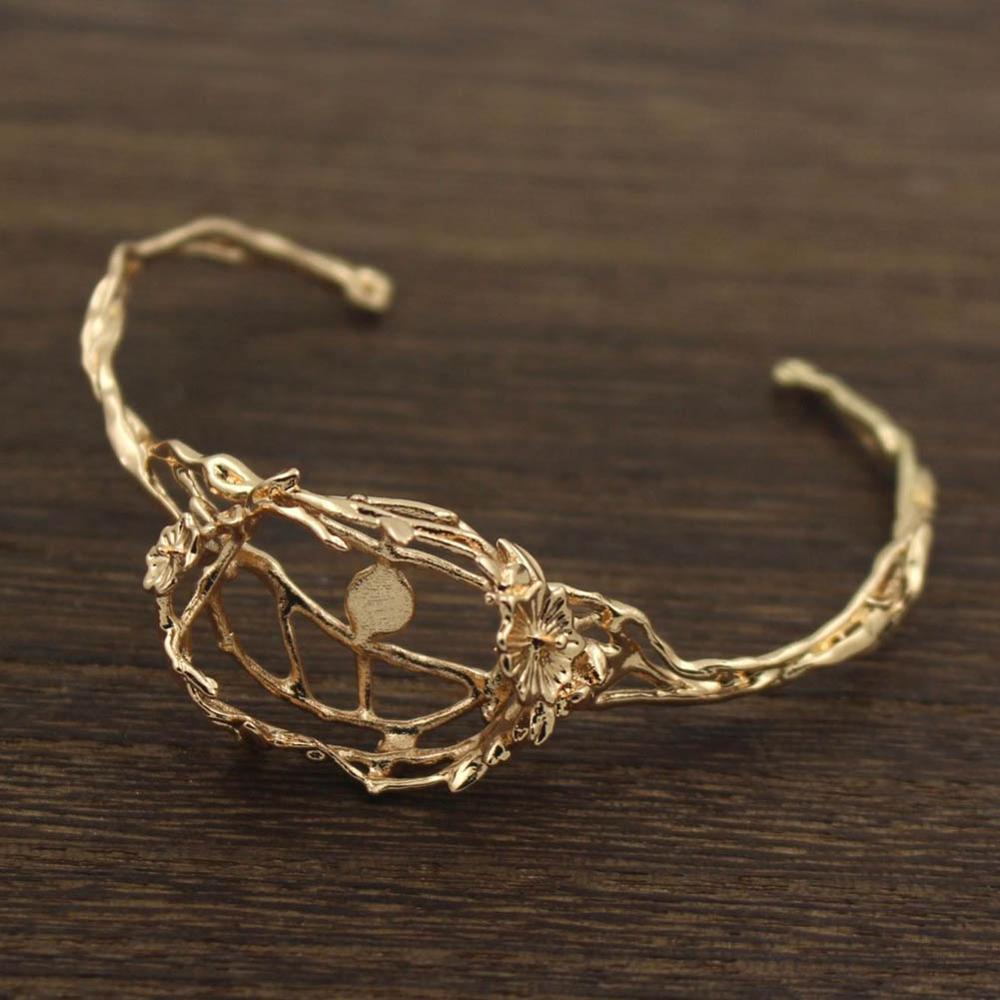 5pcs Flower Leaf Vine Branch B - Cuff Bangle Bracelet recension och pris