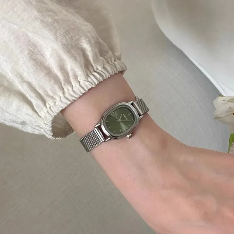 Small Oval Dial Green Watch Si - Jewelry Watches For Women recension och pris