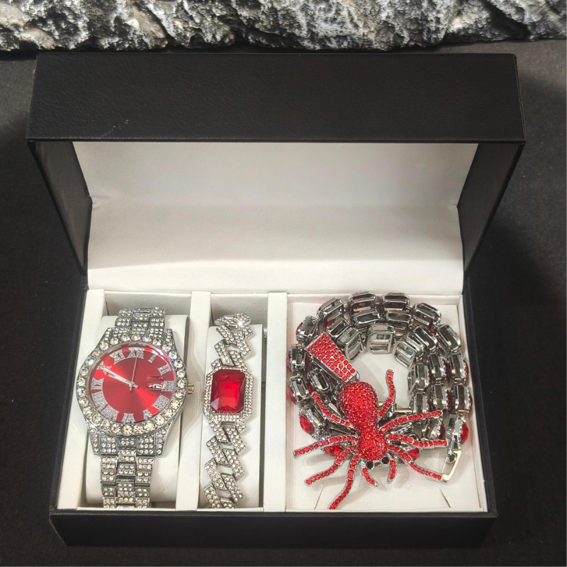 Hip Hop Jewelry Set for Men -  - Icebox Jewelry Watches recension och pris