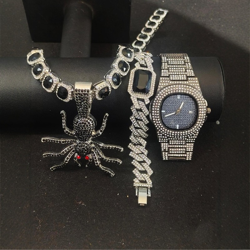 Hip Hop Jewelry Set for Men -  - Icebox Jewelry Watches recension och pris